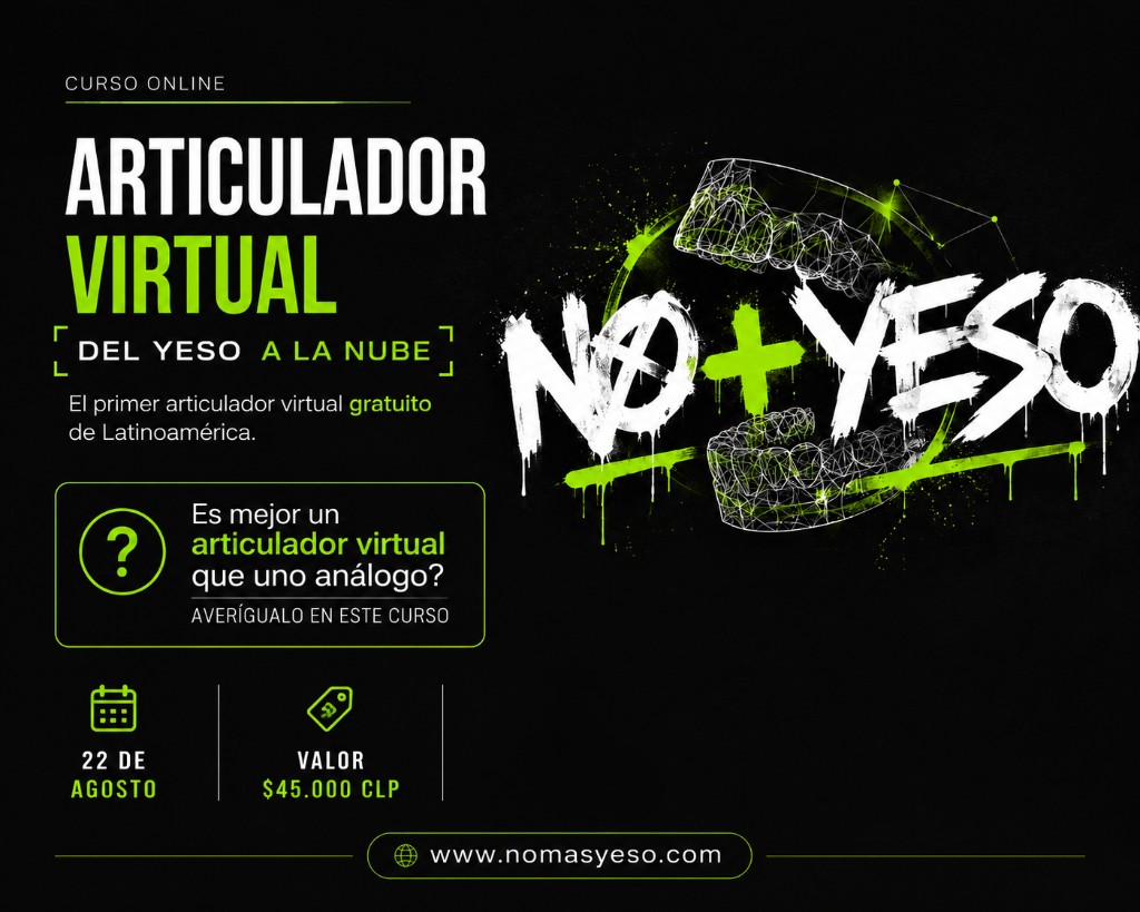 Afiche Articuladores Virtuales: Del Yeso a la Nube